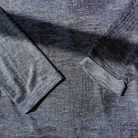 NWOT INC Dolman 3/4 Sleeve  Top Gunmetal foil Print - Picture 12 of 12